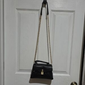 Elegant Black Leather Handbag